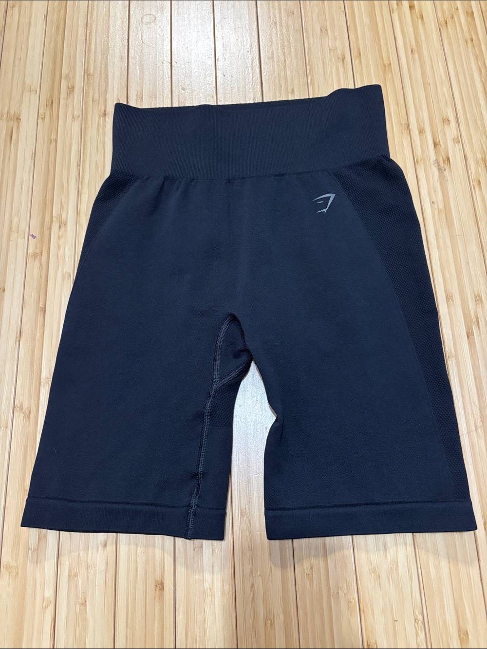 Gymshark black bike shorts. Size S.  Black. EUC